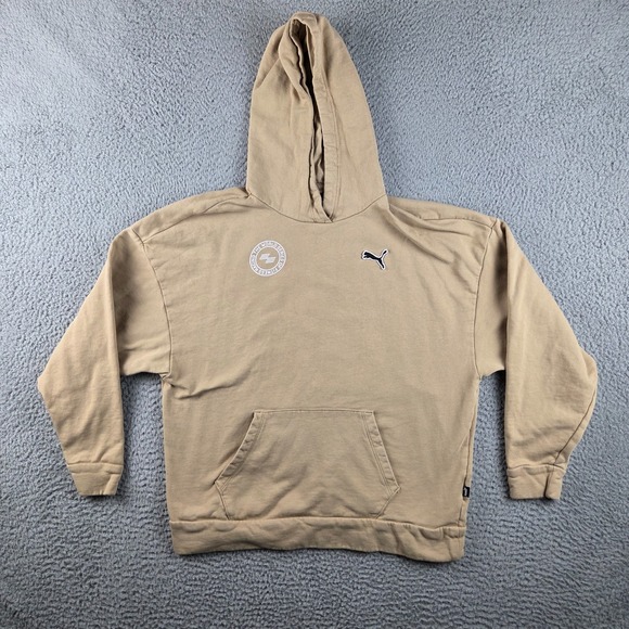 Puma Tops - Puma X Hyrox Hoodie Womens L Tan Sweatshirt Pullover Gym Training Workout